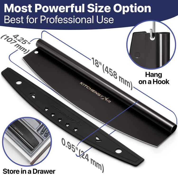 18 Inch Pizza Cutter Rocker Blade