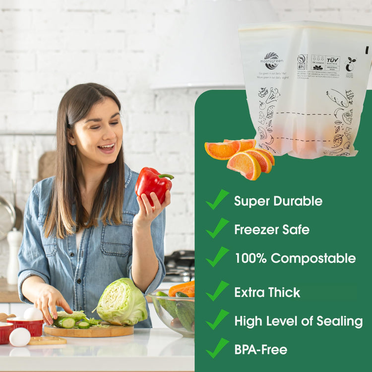 Compostable Food Storage Bags (50 Count)