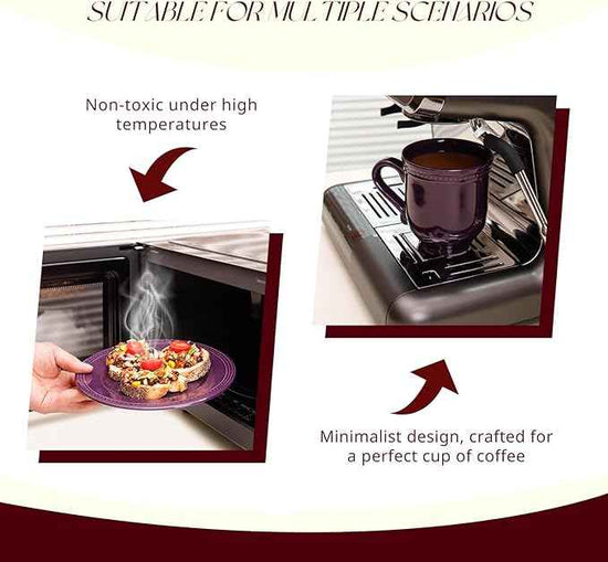 Pearl Dots Stoneware Dinnerware Set (20pc Set, Purple)