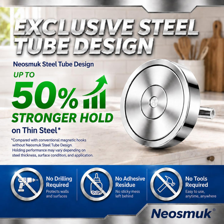 Magnetic Hooks Steel Tube Design for Cruise (10 Count)