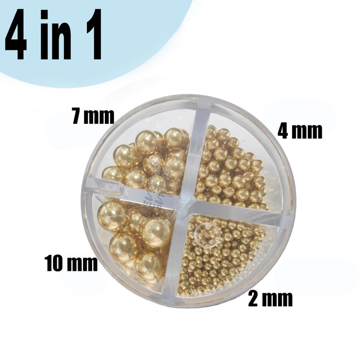 4 in 1 Super Gold Pearl Sugar Sprinkles 6 oz (6 Ounce)