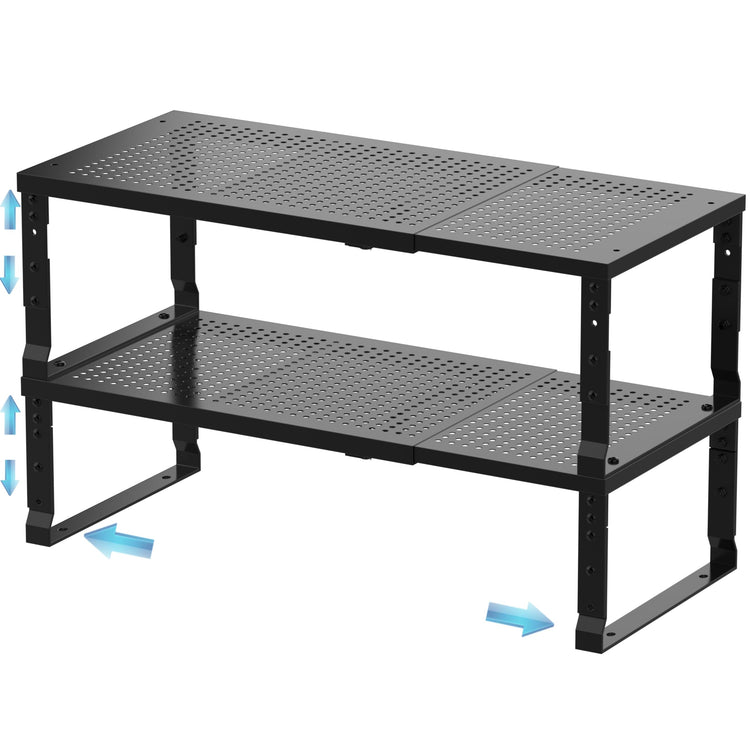 Expandable Spice Rack & Kitchen Cabinet Organizer (2 Count)