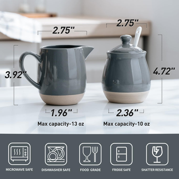 10oz Sugar Bowl & 13oz Creamer Set