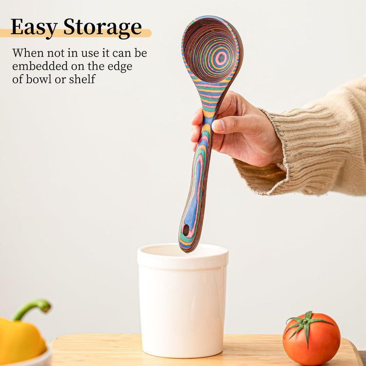 Pakkawood Rainbow Deep Soup Ladles