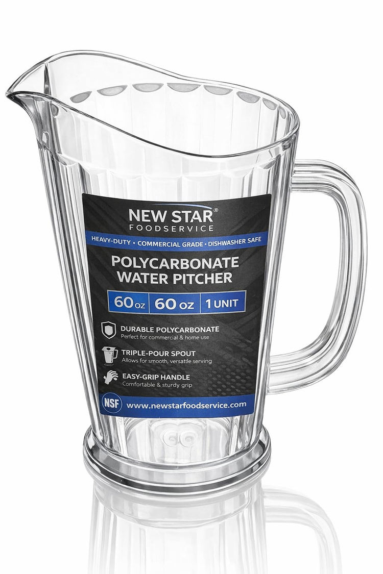 46144 Polycarbonate Plastic Tapered Style Restaurant Water Pitcher