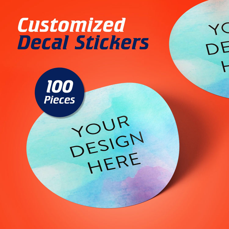 Custom Vinyl Stickers Your Image (100 Count)