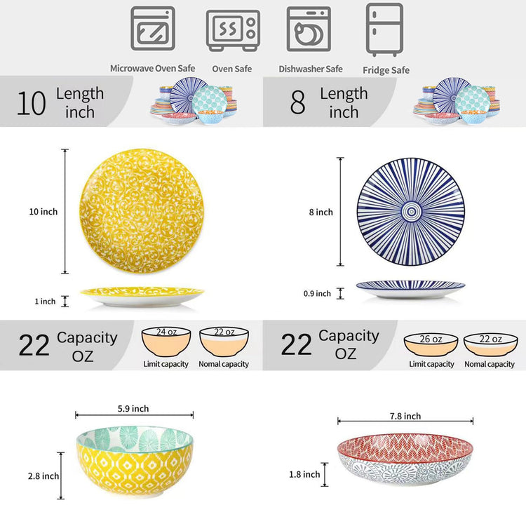Ceramic Dinnerware Sets for 6