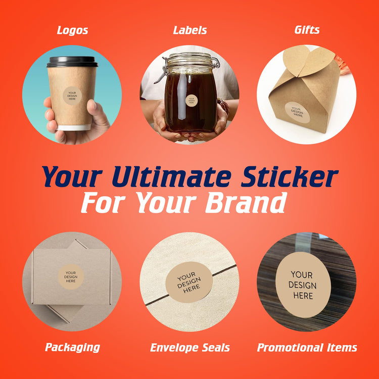 Custom Vinyl Stickers Your Image (100 Count)
