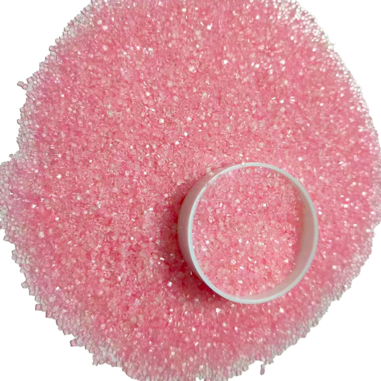 Light Pink Sanding Sugar for Baking Edible Sparkling Coarse Sugar Crystals Sprinkles for Baking Topping Cake Cookie Cupcake Topper Ice Cream Decoration Supplies 3.2 OZ (3.2 Ounce)