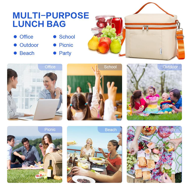 NOL 8L Insulated Lunch Bag for Women
