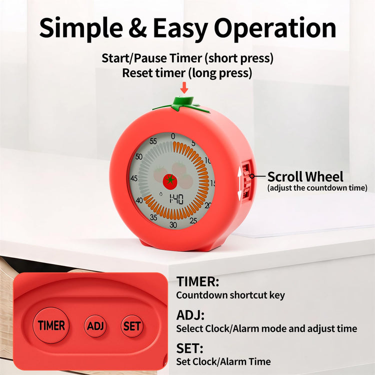 Tomato Kids Visual Timer for Classroom