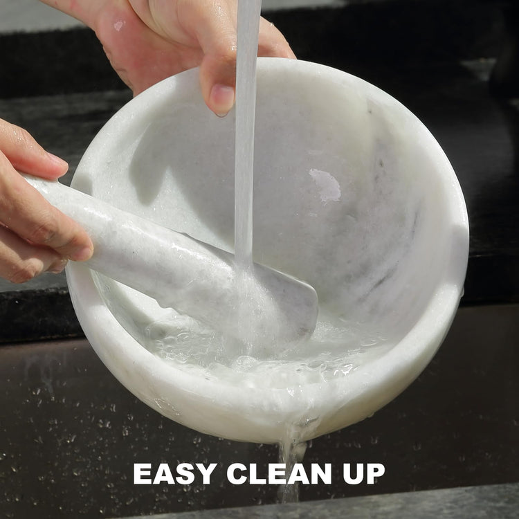 Marble Mortar and Pestle Set
