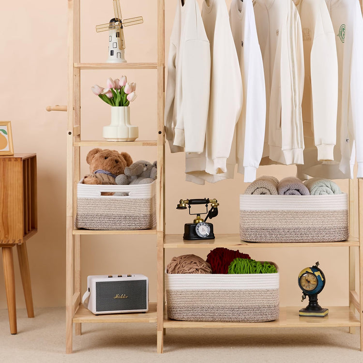 Large Storage Baskets for Shelves (2 Count)