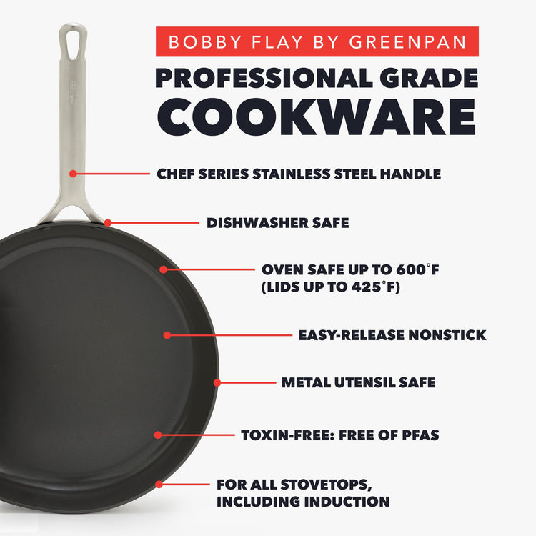 x Bobby Flay Hard Anodized Nonstick 10 Piece Cookware Set