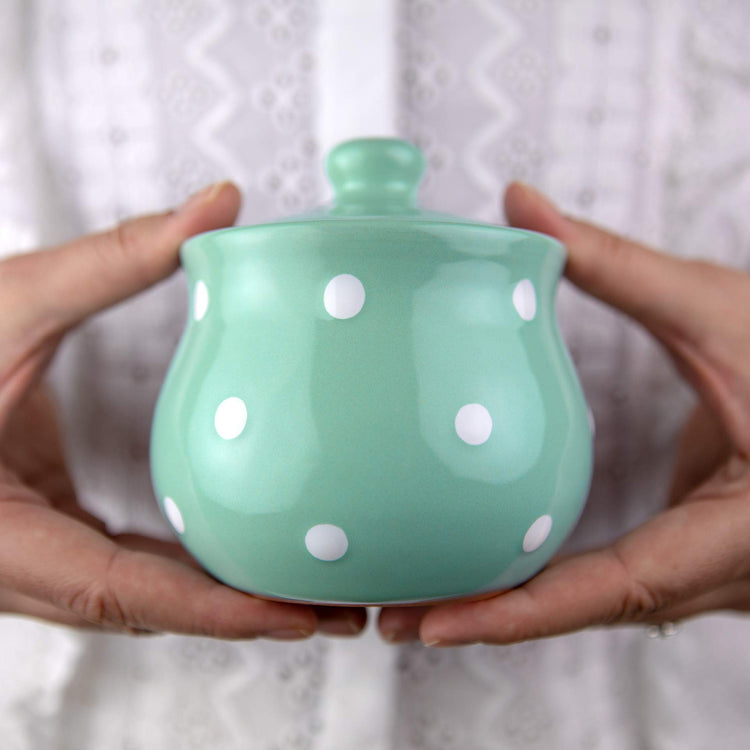 Ceramic Sugar Bowl with Lid