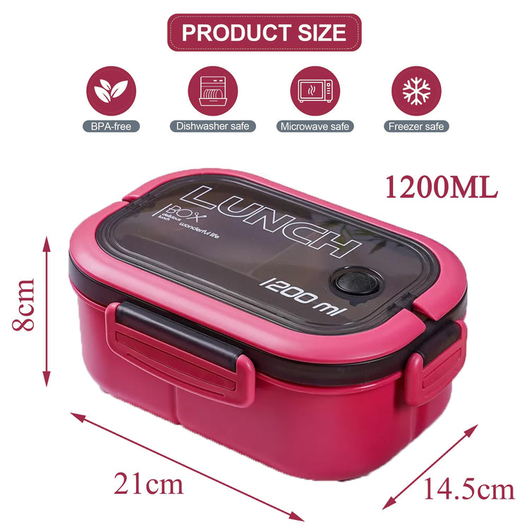 Double Layer Bento Box with Cutlery
