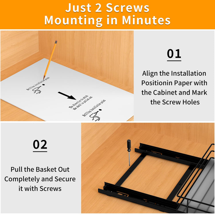 Pull Out Spice Rack Organizer for Cabinet
