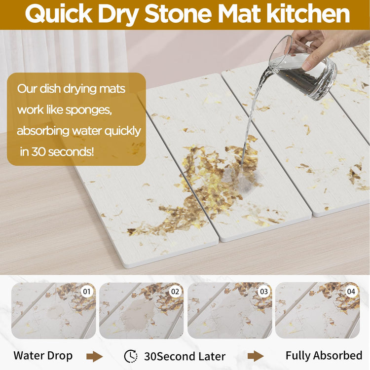 Stone Drying Mat for Kitchen Counter