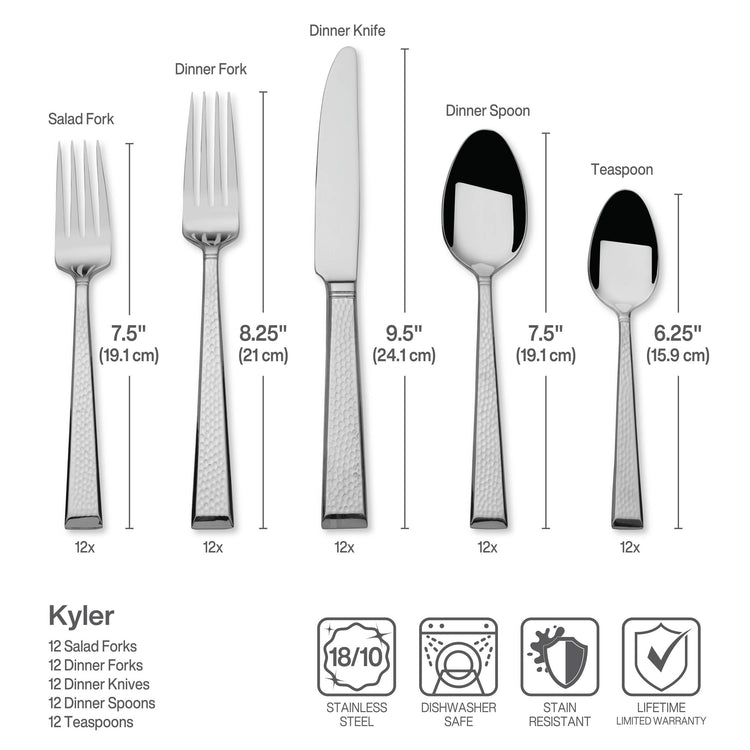 Kyler Flatware Set for 12 (12 Count)