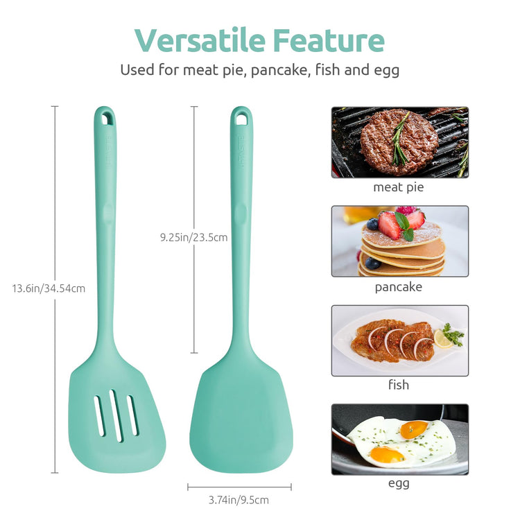 600ºF Heat Resistant Silicone Turners (2 Count)