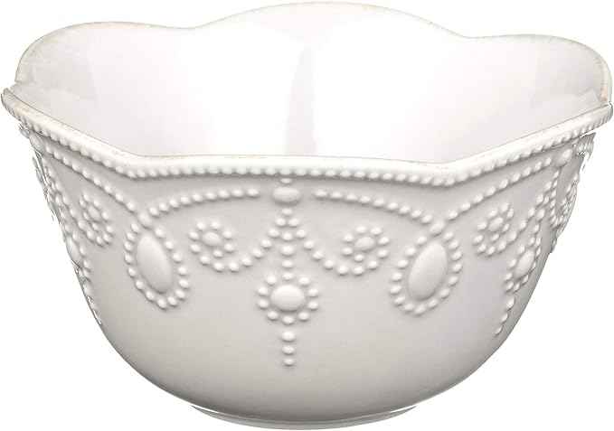 Lenox French Perle Dinner Plate, White