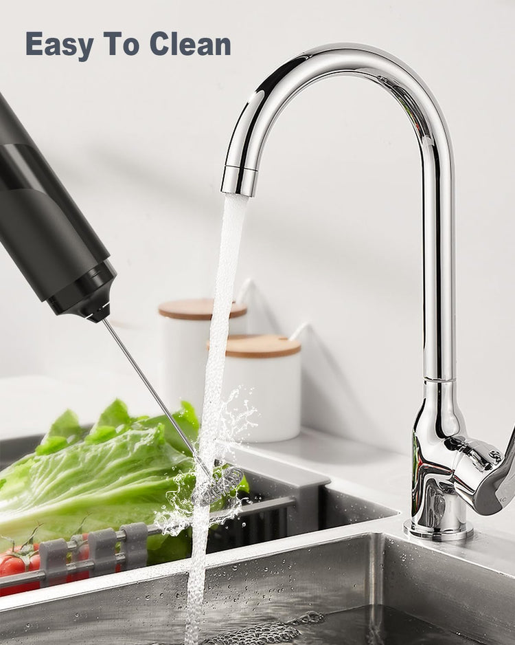 Milk Frother Handheld with Cover