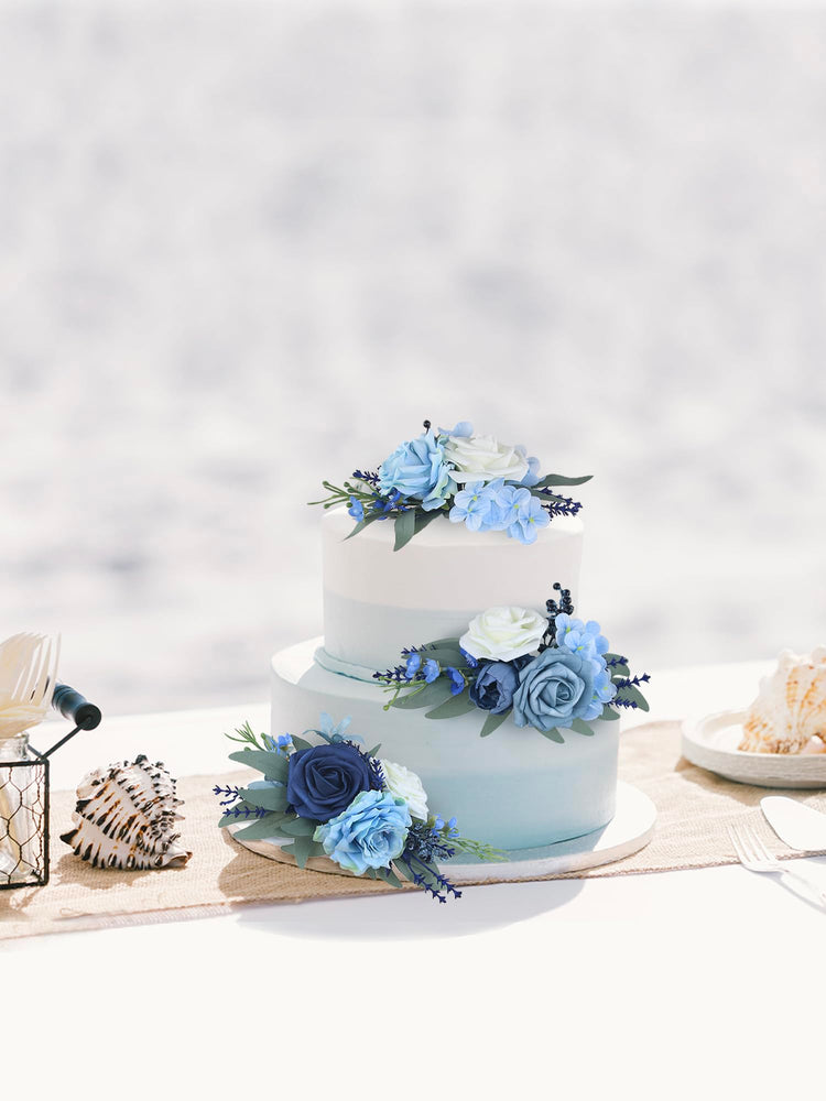 3Pcs Premade Cake Flowers (3 Count)