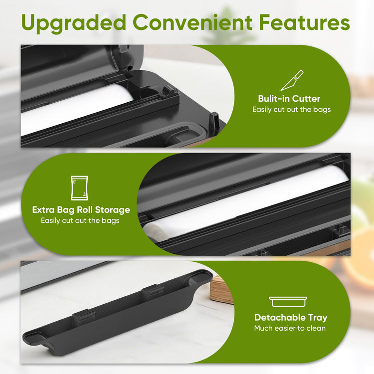 85Kpa Food Vacuum Sealer with Digital Timer