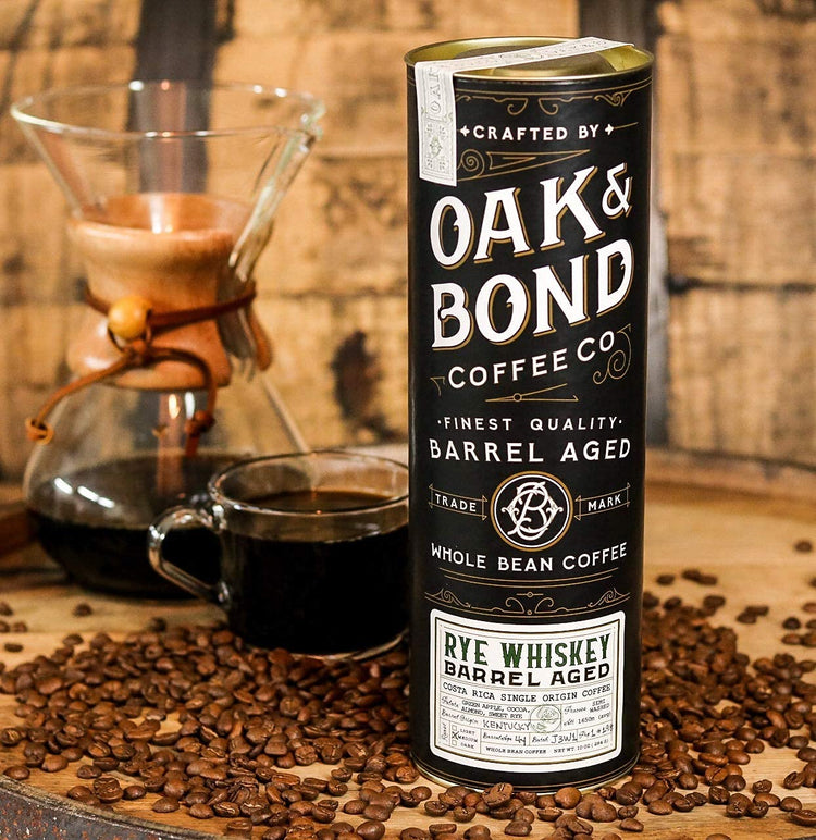 Rye Whiskey Barrel Aged Coffee (10 Ounce)