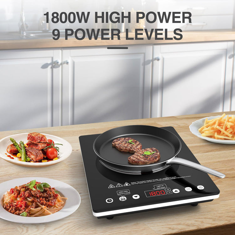 Electric Cooktop Single Burner Portable Stove 1800W 110v