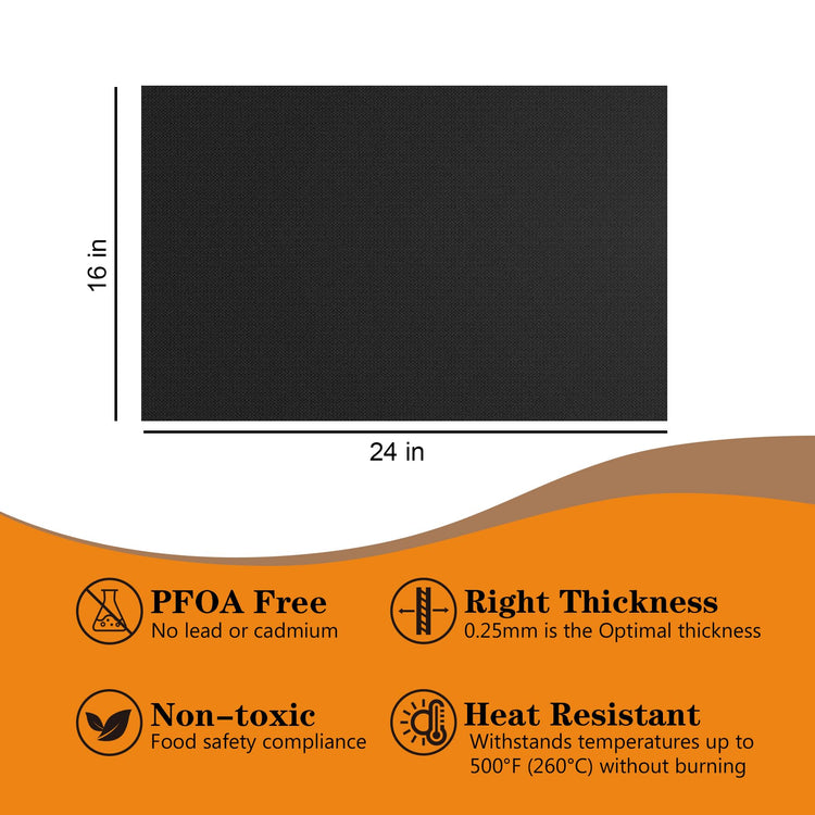 4 Pack Thickened Oven Liners for Bottom of Oven BPA & PFOA Free (4 Count)