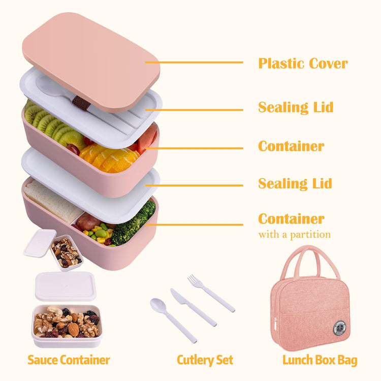 Bento Box with Lunch Bag Microwavable All