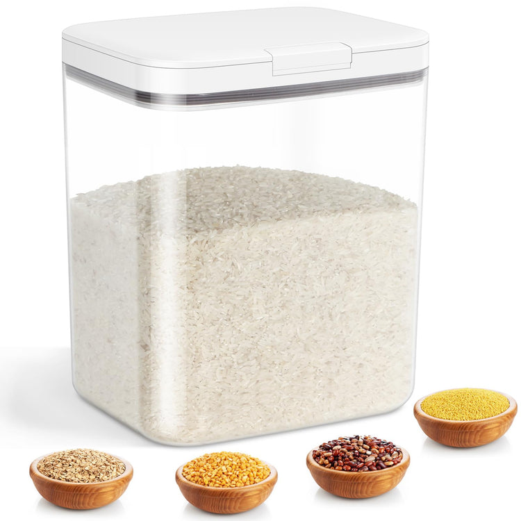 11 Lbs Rice Storage Container 5.8Qt Flour Sugar Containers with Flip