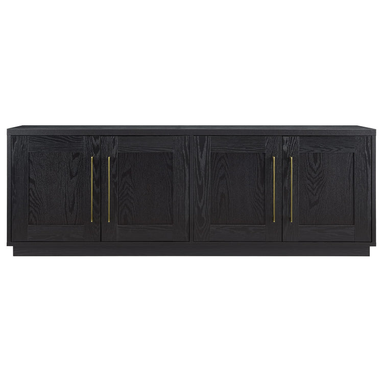 Tillman Rectangular TV Stand for TV's up to 80" in Black Grain