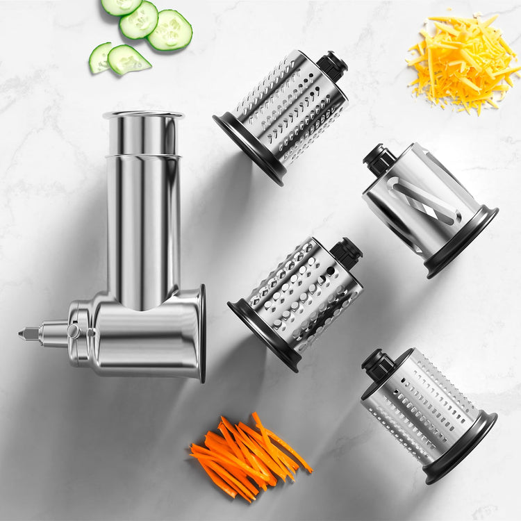 Stainless Steel Slicer Shredder Attachment for KitchenAid Mixer
