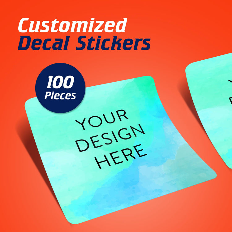 Custom Vinyl Stickers Your Image (100 Count)