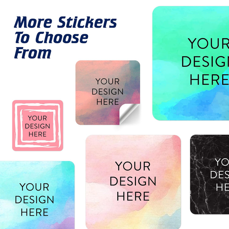 100 Custom Vinyl Stickers (100 Count)