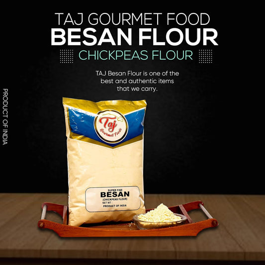 TAJ Besan Flour 2-Pounds | Chick Pea | Gram Flour | Finely Grounded - Nestoria