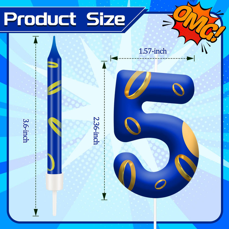 13PCS Birthday Cake Candles Set (13 Count)