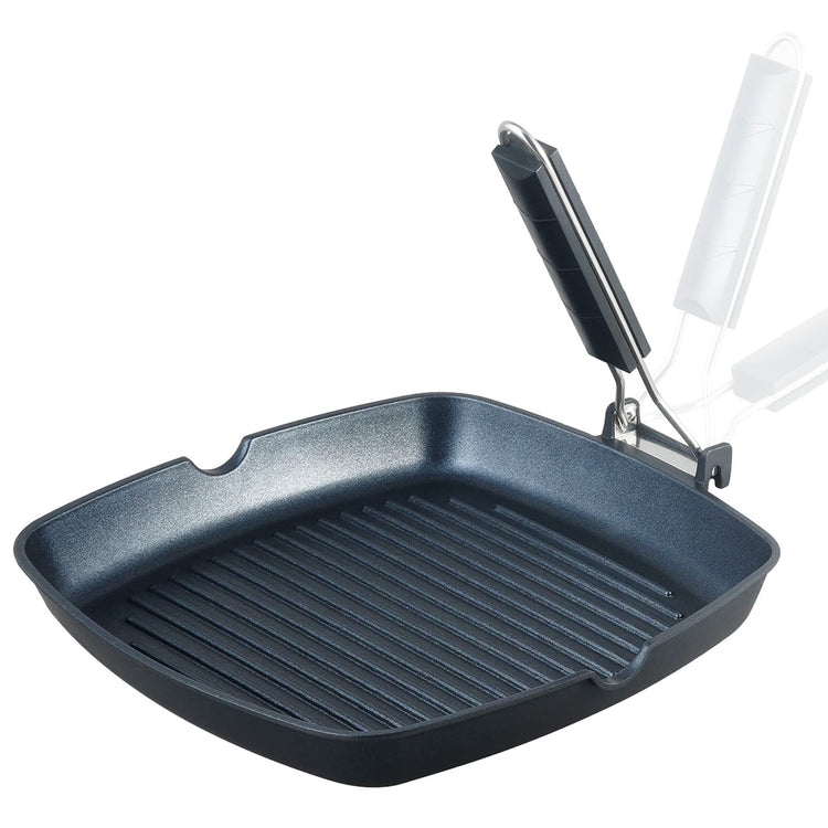 Grill Pan with Folding Handle