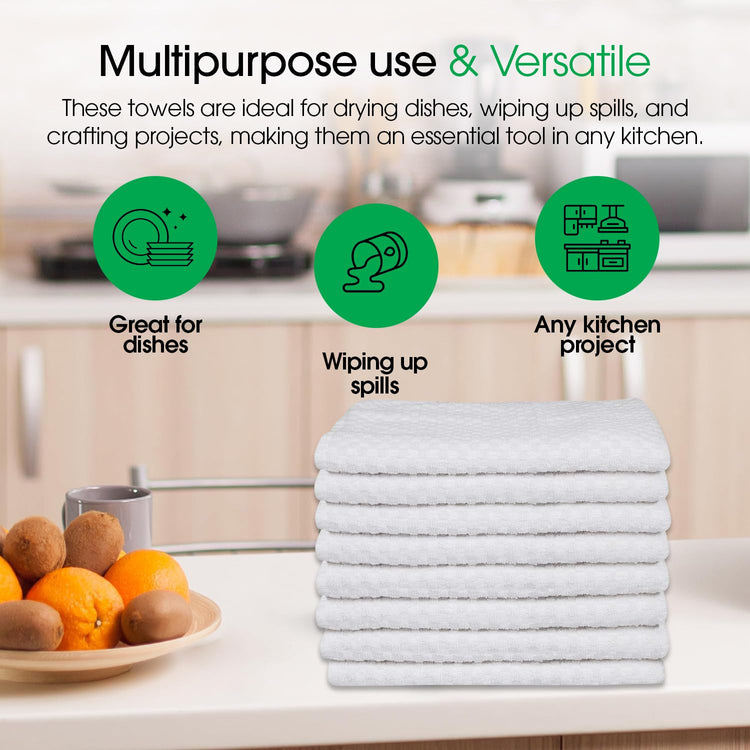 Premium Dish Towels for Kitchen (8 Count)