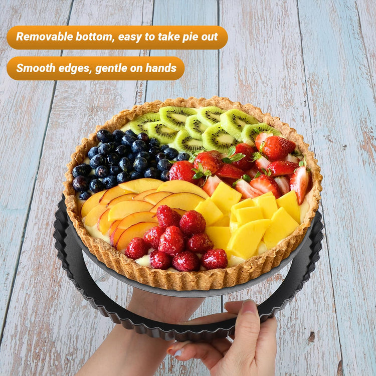 Tart Pan 9 Inch Removable Bottom
