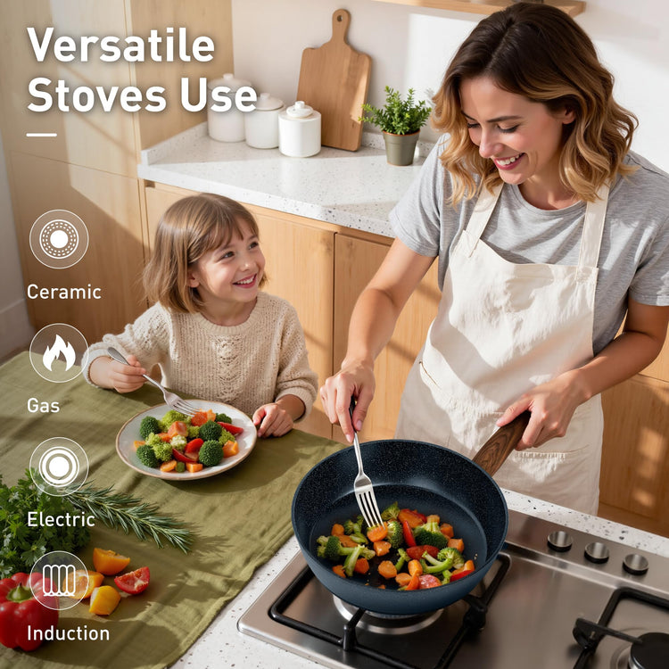 12 Piece Kitchen Pots and Pans Set