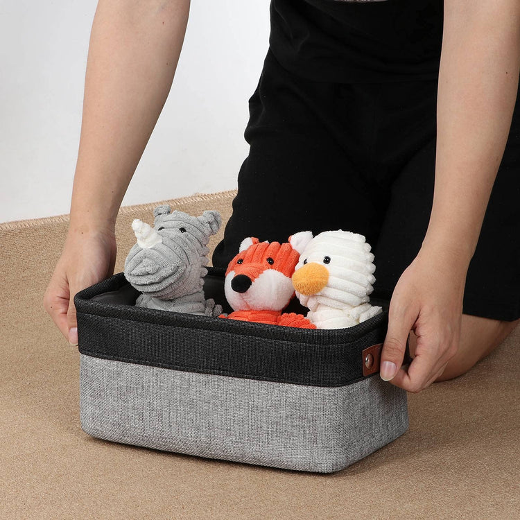 Small Storage Baskets for Shelves (6 Count)