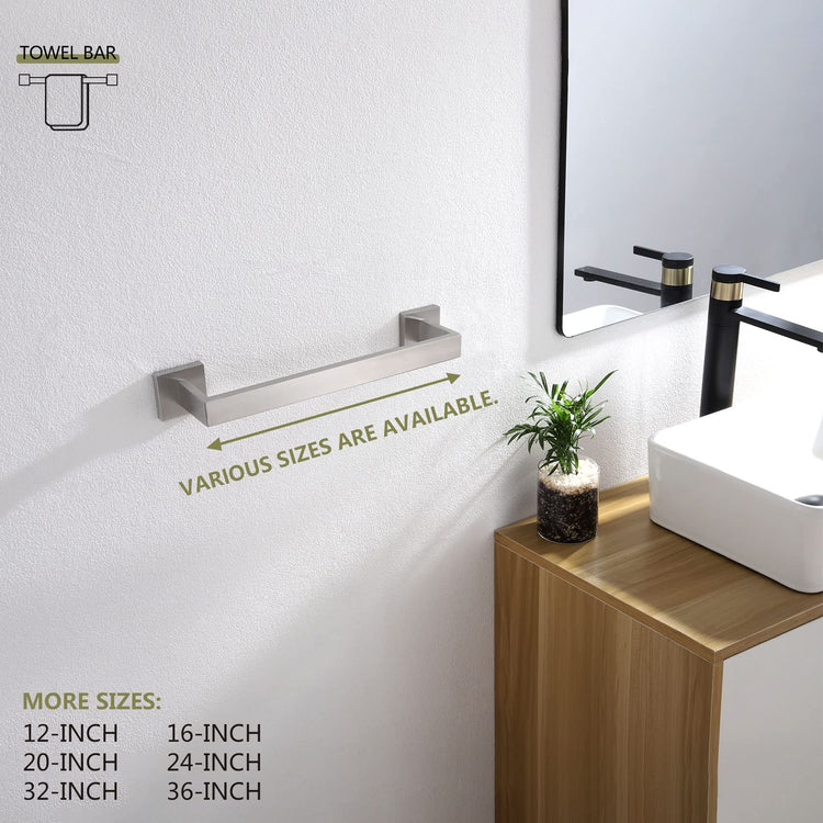 12 Inch Single Towel Bar