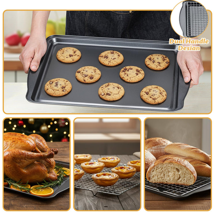 Baking Sheet with Cooling Racks (4 Count)