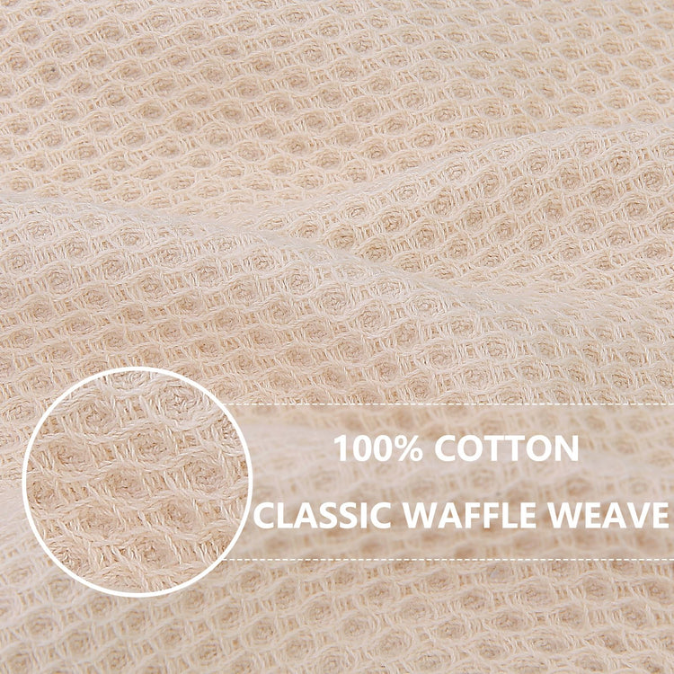 100% Cotton Waffle Weave Kitchen Dish Towels 6 (6 Count)