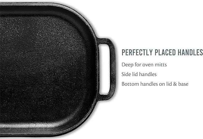 Challenger Bread Pan Cast Iron Loaf Pan with Lid for Artisan Sourdough and Homemade Bread Baking, Pre-Seasoned, Heavy Duty, Oven Safe, Made in USA