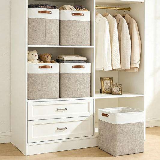 Large Fabric Storage Baskets (3 Count)