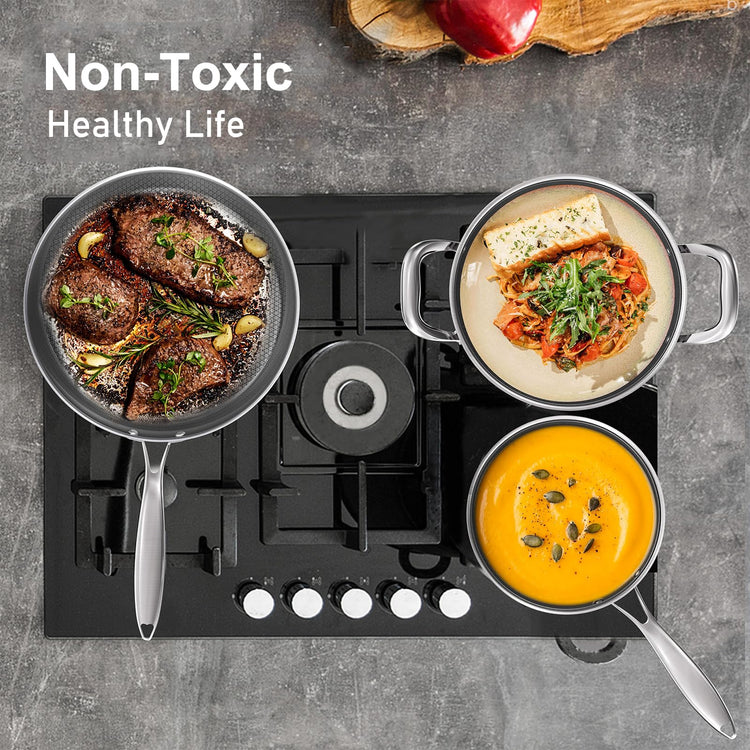 Hybrid Stainless Steel Cookware Set (5 Count)